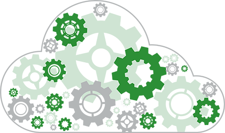 Machine cogs representing automated lead generation software
